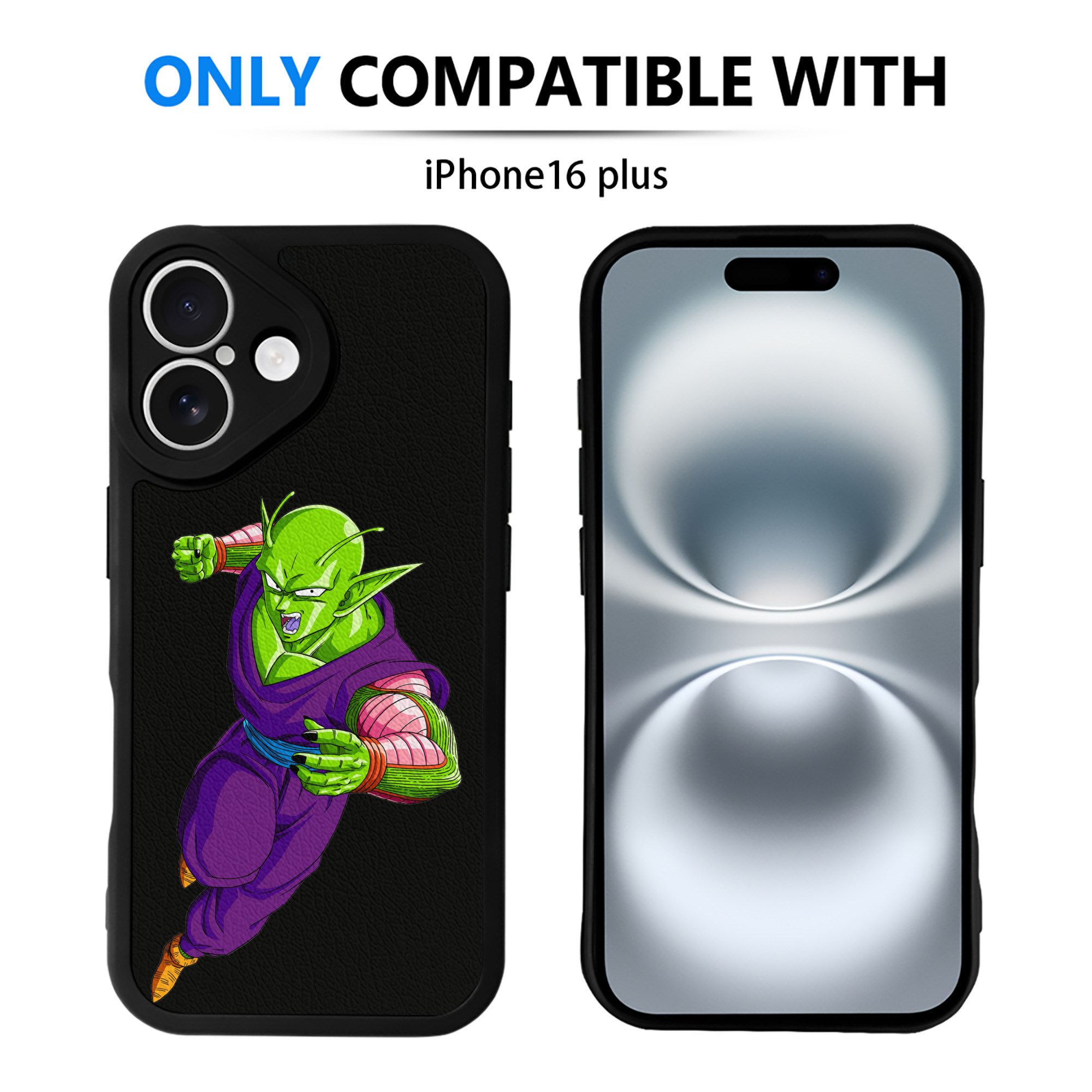 （画像用） ドラゴンボール ピッコロ DRAGON BALL Piccolo 【iPhone 16シリーズ対応】シリコンスマホケース（レザー調） 材質：シリコン